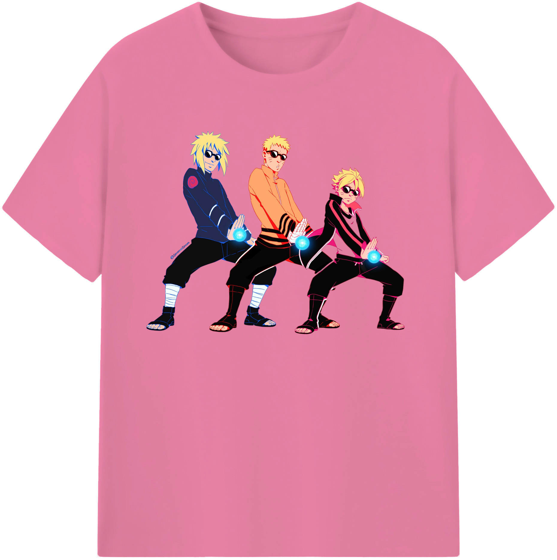 （画像用） NARUTO -ナルト- うずまき ナルト Uzumaki Naruto 綿100％半袖Tシャツ（フロントプリント）